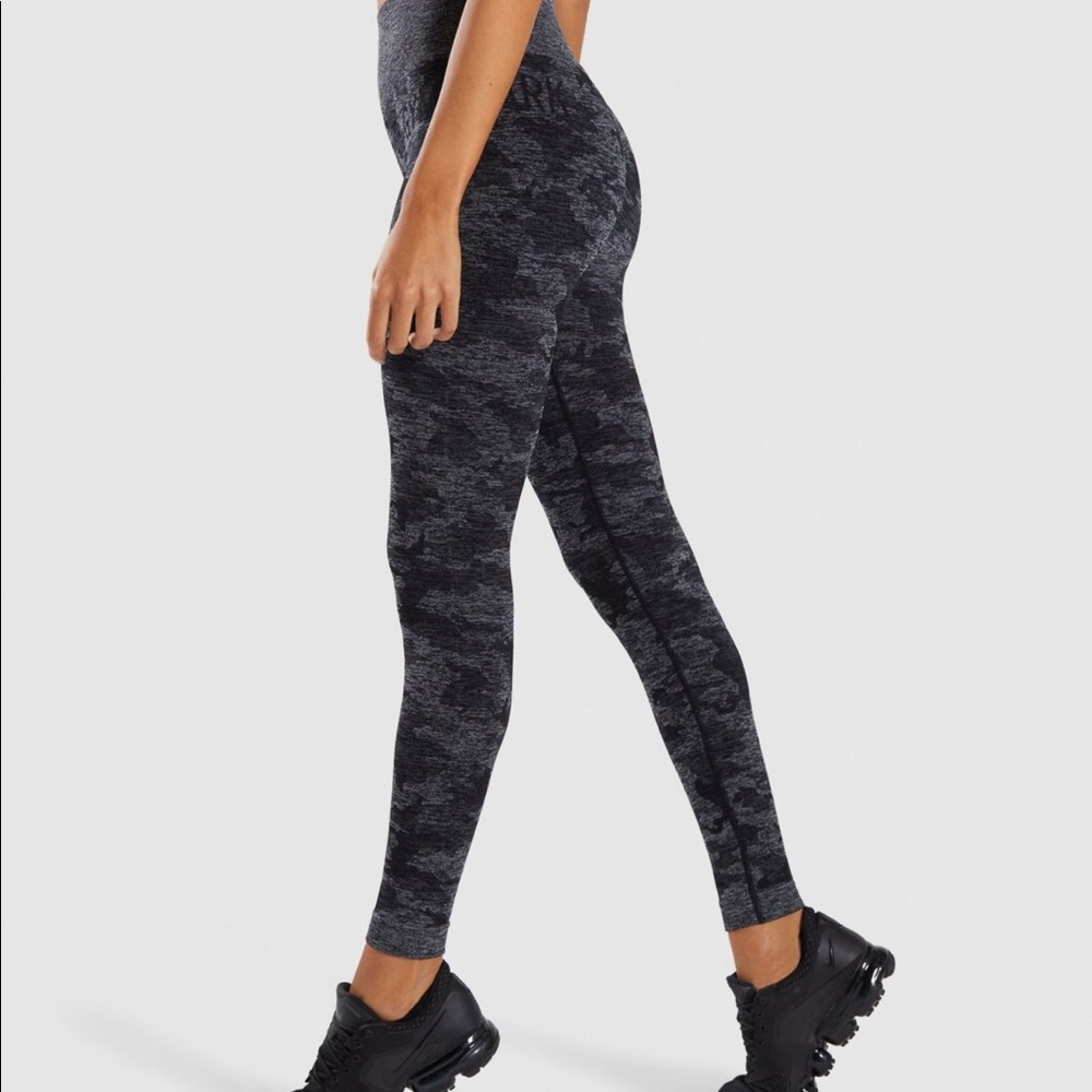 Gymshark Black Camo Leggings size small